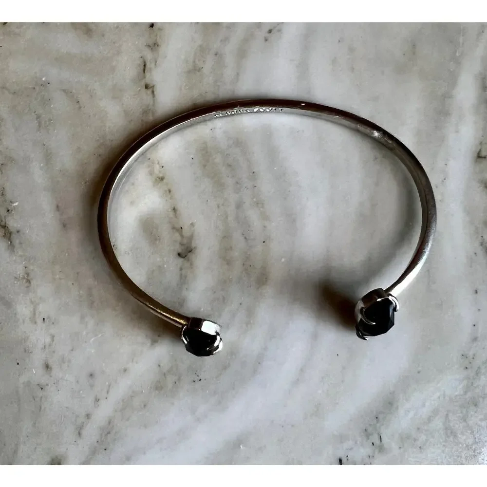 Kendra Scott Edie cuff bracelet silver black